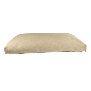 SAGAFLOR Bett TALUA! Liegekissen Luna Teddy Plüsch BEIGE 80 - 100cm für Hunde