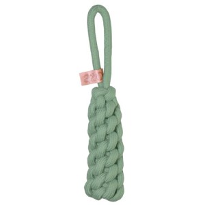 SAGAFLOR Spielzeug AZOONA TAU-DUMMY mint/grau 28 - 40cm Baumwolle-Mix für Hunde