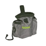 SAGAFLOR Zubehör AZOONA Snacktasche 2in1 Nylon grau 10 x 13 cm für Hunde