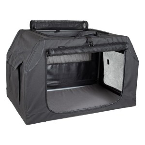 SAGAFLOR Transportbox AZOONA Traveller Box Bern schwarz faltbar für Hunde