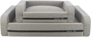 TRIXIE Liegebett HOME Edition CityStyle Webstoff 60/90cm hellgrau für Hunde