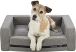 TRIXIE Liegebett HOME Edition CityStyle Webstoff 60/90cm hellgrau für Hunde