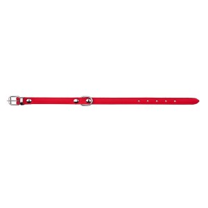 TRIXIE Halsband Basic Größe XS - L Leder rot für Hunde