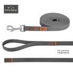 KOCH Leine WATERPROOF Trainingsleine mit Handschlaufe 16mm 5m Petrol für Hunde