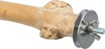 TRIXIE Zubehör SITZSTANGE aus Kaffeeholz 20cm Ø 20-30mm Befestigung für Vögel