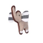FLAMINGO Spielzeug WIGRI ELEFANT beige Kanevas 21cm geräuschlos für Hunde