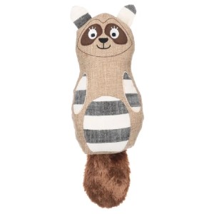FLAMINGO Spielzeug WIGRI WASCHBÄR beige Kanevas 36cm Knistergeräusch für Hunde