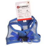FLAMINGO Geschirr STEP&GO BENTO Blau mit atmungsaktivem Mesh-Material für Hunde