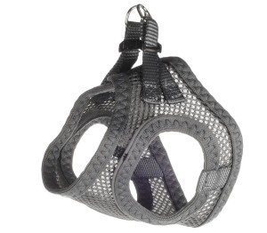 FLAMINGO Geschirr STEP&GO BENTO Grau mit atmungsaktivem Mesh-Material für Hunde