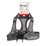 FLAMINGO Geschirr STEP&GO BENTO Grau mit atmungsaktivem Mesh-Material für Hunde