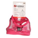 FLAMINGO Geschirr STEP&GO BENTO Rosa mit atmungsaktivem Mesh-Material für Hunde