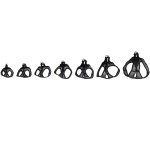 FLAMINGO Geschirr STEP&GO BENTO Schwarz atmungsaktives Mesh-Material für Hunde