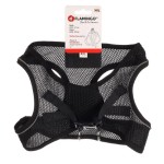 FLAMINGO Geschirr STEP&GO BENTO Schwarz atmungsaktives Mesh-Material für Hunde