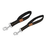 KOCH Leine KURZFÜHRER mit Kennfäden Nylon gepolstert 30cm für Hunde