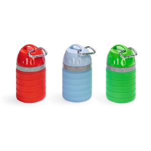 BEEZTEES Tränke TRINKFLASCHE Silikon auslaufsicher 550ml sortiert für Hunde