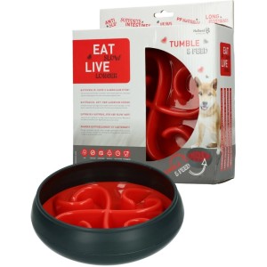 HOFMAN ANIMAL CARE Schlingnapf Eat Slow Live Longer 20,5cm Rot für Hunde