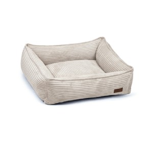 BEEZTEES Liegebett Designed by Lotte Ribbed hellgrau m. Reißverschluss für Hunde
