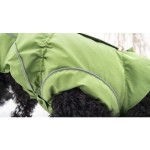 DOGBITE Hunderegenjacke FLEXIBLE SYSTEM Reißverschlusssystem Rücken Grün