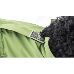 DOGBITE Hunderegenjacke FLEXIBLE SYSTEM Reißverschlusssystem Rücken Grün