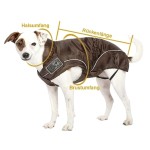 DOGBITE Hunderegenjacke FLEXIBLE SYSTEM Reißverschlusssystem Rücken Rot