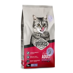 VOSKES Trockenfutter ADULT STERILIZED COMPLETE SALMON Lachs für Katzen