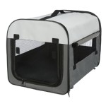 TRIXIE Hundebox Basic Softbox Kennel dunkelgrau/hellgrau...