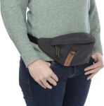 TRIXIE Snacktasche Sling-Tasche Hüft-Umhängetasche 24 x 11 x 8cm Sand / Schwarz