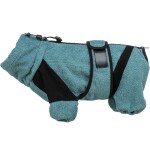 TRIXIE Hundezubehör Bademantel und Hausoverall petrol XS - XL Frottee