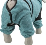 TRIXIE Hundezubehör Bademantel und Hausoverall petrol XS - XL Frottee