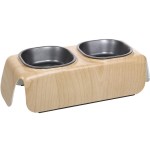 HAGEN Napf Catit Design Melaminnapf Tefloneinsatz Holzoptik je 230ml für Katzen