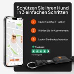 WEENECT Sicherheit GPS-Tracker-Halsband XT längere Akkulaufzeit Live Tracking für Hunde