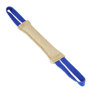 SPRENGER Hundespielzeug Beißwurst BRINGSEL Jute zwei Handschlaufen 30cm/6,5cm