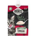 VOSKES Katzensnack Treat & Topping Cream mit Huhn...