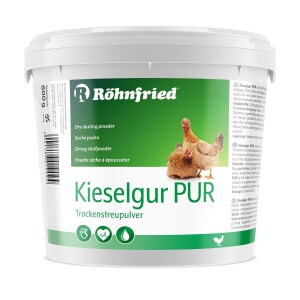 RÖHNFRIED Hygiene KIESELGUR PUR Trockenstreupulver für Hühnerstall Garten