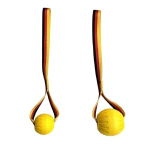 futterscheune.live® Hundespielzeug SCHAUMSTOFFBALL Ø 7cm oder 9cm mit 2,5cm Band
