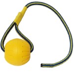 futterscheune.live® Hundespielzeug SCHAUMSTOFFBALL Ø 7cm oder 9cm mit langem Band