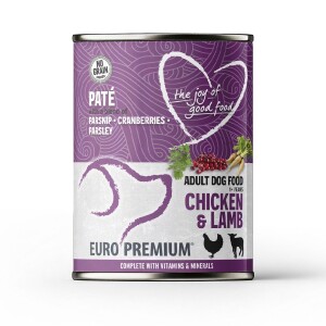 BEDUCO Nassfutter Paté EURO PREMIUM CHICKEN & LAMB 400g adult für Hunde