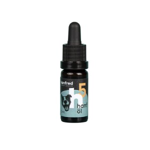HANFRED Nahrungsergänzung HANF CBD Öl 5% 10ml für Hunde