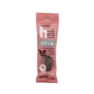 HANFRED Snack Nahrungsergänzung HANF 25% SOS Stangerl ULTRA Pferd 17g für Hunde