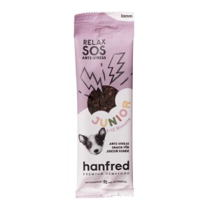 HANFRED Snack Nahrungsergänzung HANF 3% SOS JUNIOR Relax Lamm 40g für Hunde