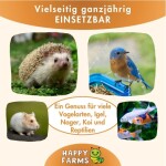 HAPPY FARMS Einzelfuttermittel knusprige MEHLWÜRMER getrocknet hohe Qualität