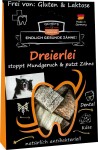QCHEFS Ergänzungsfuttermittel DREIERLEI Käsesnacks 65g stoppt Mundgeruch Hund