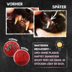 QCHEFS Ergänzungsfuttermittel ZAHNPUTZFLOCKEN 80g gegen Zahnstein für Katzen