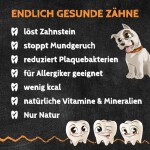 QCHEFS Ergänzungsfuttermittel MMINIS Käsesnack 75g stoppt Mundgeruch Hund