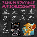 QCHEFS Ergänzungsfuttermittel ZAHNPUTZKOHLE 70g gegen Zahnstein für Katzen