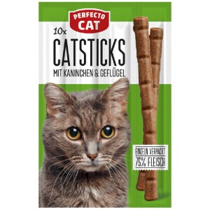 FUTTERNAPF Nahrungsergänzung Perfecto Cat 10er Katzensticks Einzelverpackung 50g