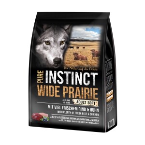 SAGAFLOR Hundefutter PURE INSTINCT WIDE PRAIRIE Adult SOFT mit Rind & Huhn
