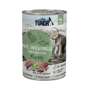 TUNDRA Nassfutter PUTE ENTE & FORELLE Puppy getreidefrei für Hunde