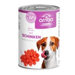 SAGAFLOR Nassfutter ARRIBA mit SCHINKEN getreide- und glutenfrei für Hunde
