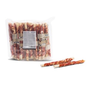 BEEZTEES Kauartikel KAUSTANGE mit ENTE/KABELJAU 20 cm für Hunde